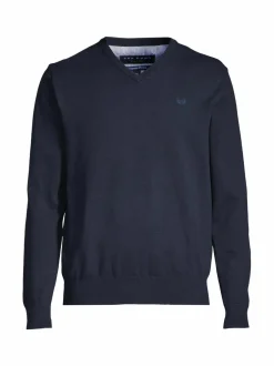 Julian V-neck -puuvillaneule