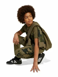 Junior Camo 3 Stripes -reisitaskuhousut