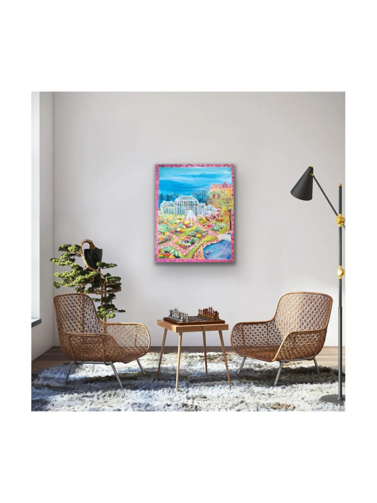 Kaisaniemen keidas, 100x80 akryylimaalaus, Pia Rydman