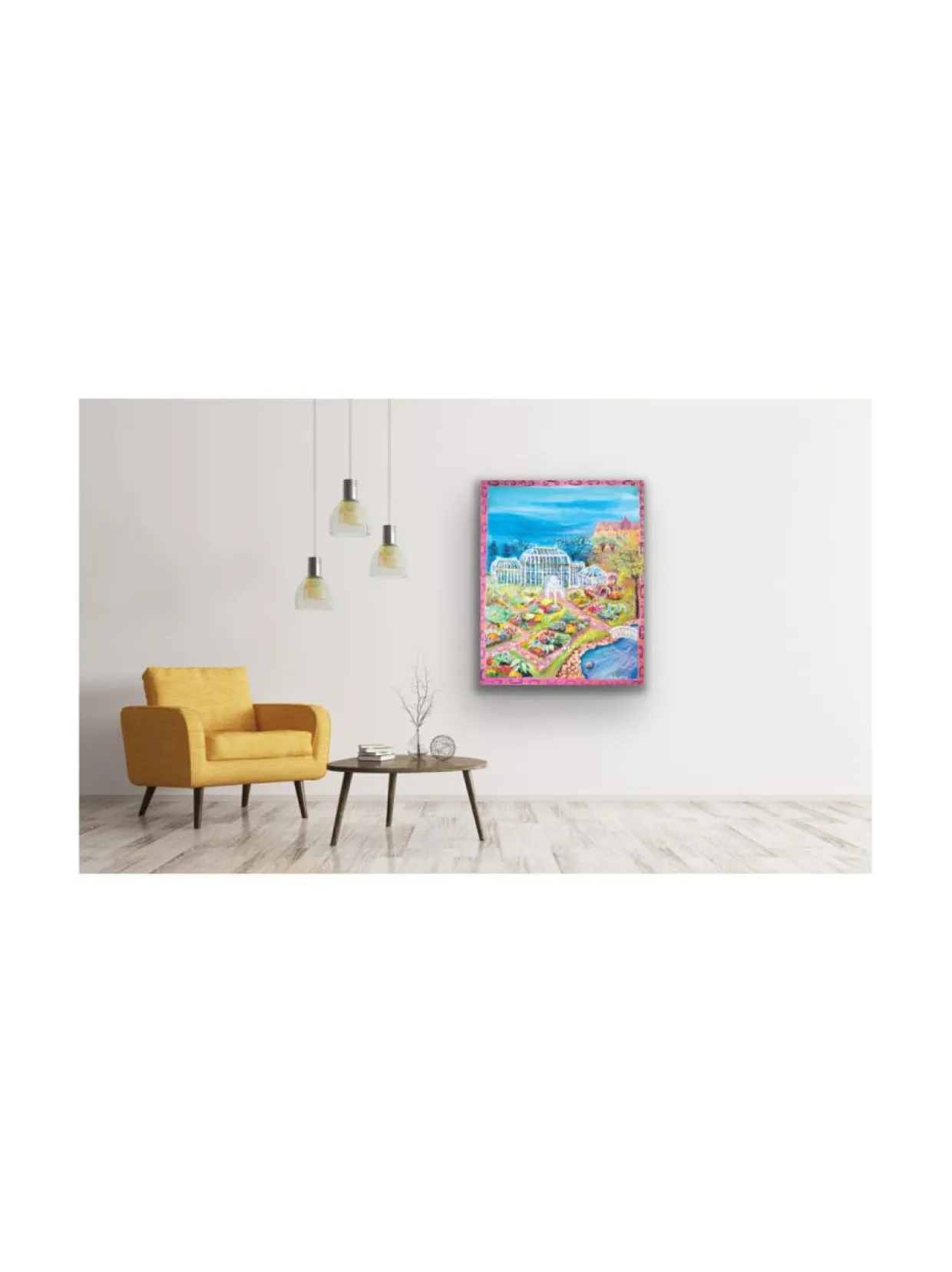 Kaisaniemen keidas, 100x80 akryylimaalaus, Pia Rydman