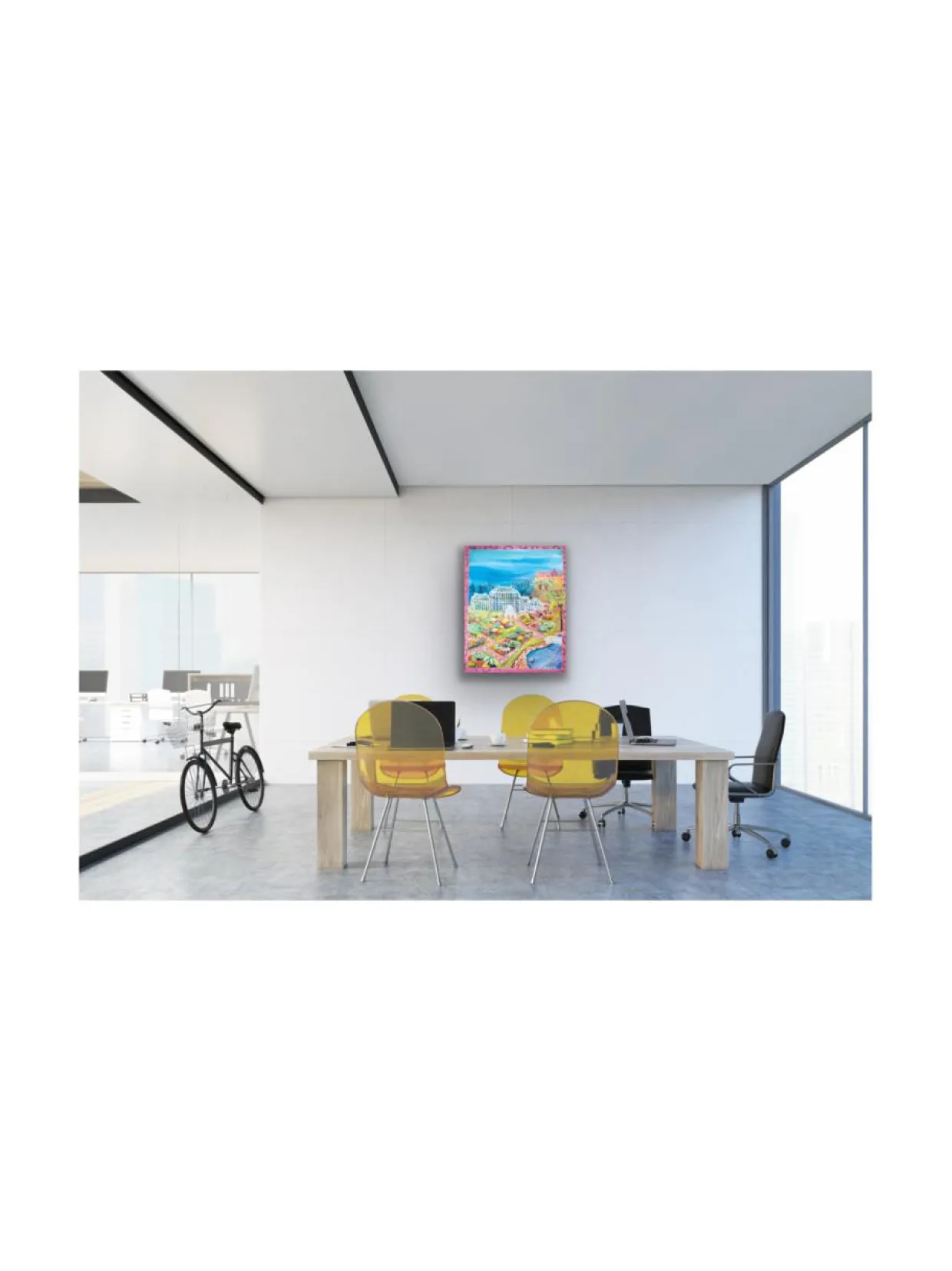 Kaisaniemen keidas, 100x80 akryylimaalaus, Pia Rydman