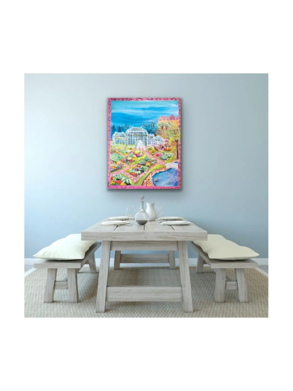 Kaisaniemen keidas, 100x80 akryylimaalaus, Pia Rydman