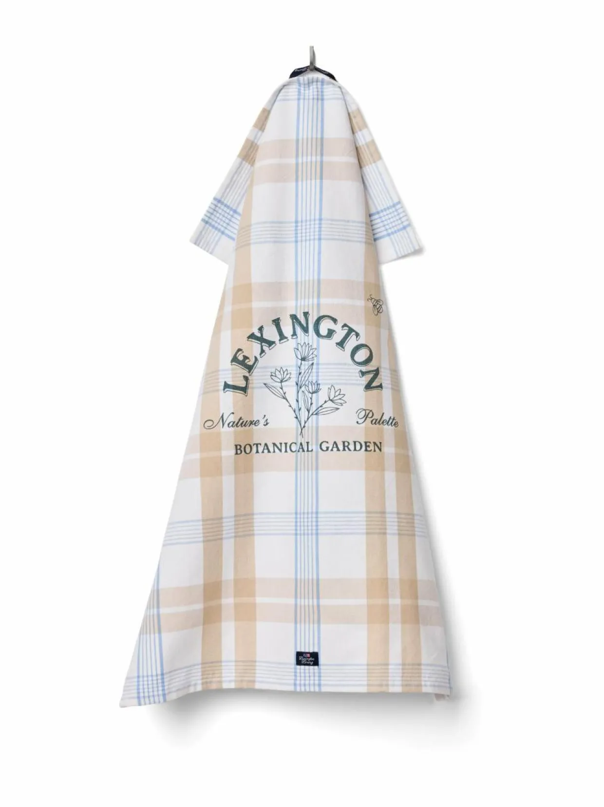 Kasviaiheinen ruudullinen keittiöpyyhe 50 x 70 cm