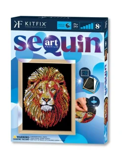 KITFIX Paljettimaalaus Blue Leijona