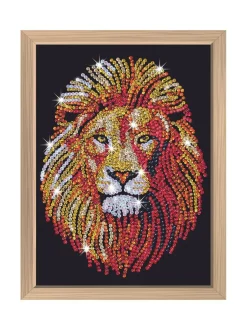 KITFIX Paljettimaalaus Blue Leijona