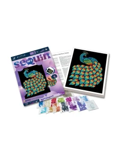 KITFIX Paljettimaalaus Purple Riikinkukko