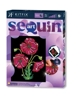 KITFIX Paljettimaalaus Purple Unikot