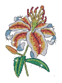 KITFIX Paljettimaalaus Purple Tiikerililja