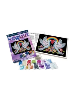 KITFIX Paljettimaalaus Purple Toivon kyyhkyt