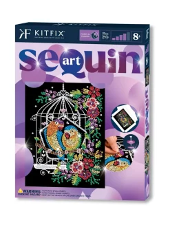 KITFIX Paljettimaalaus Purple Lintuhäkki