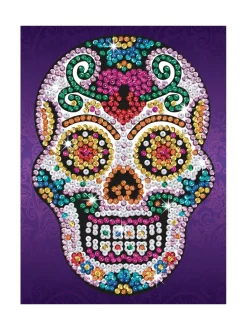 KITFIX Paljettimaalaus teineille Sokeripääkallo