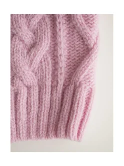 Koiran neule, palmikko, pinkki