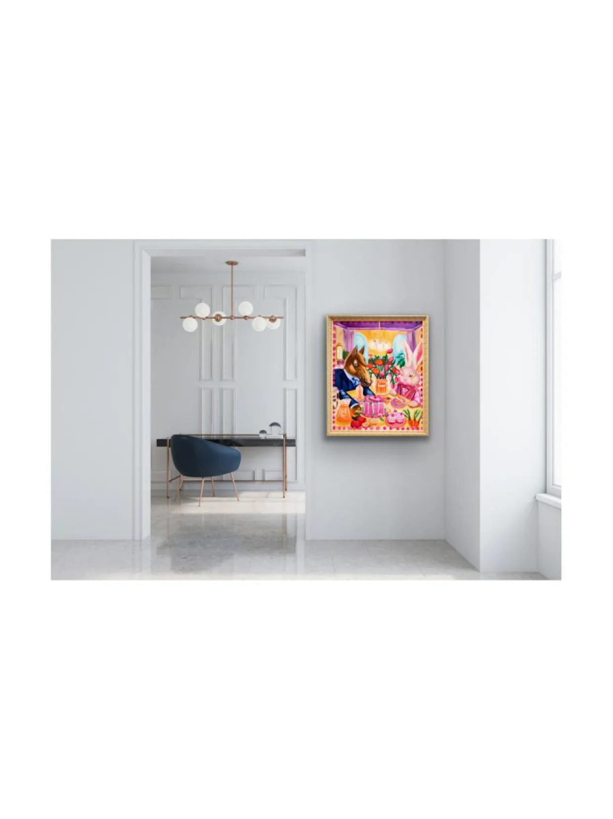 Kukat syödään viimeisenä, 110x90 cm, öljyvärimaalaus, Pia Rydman