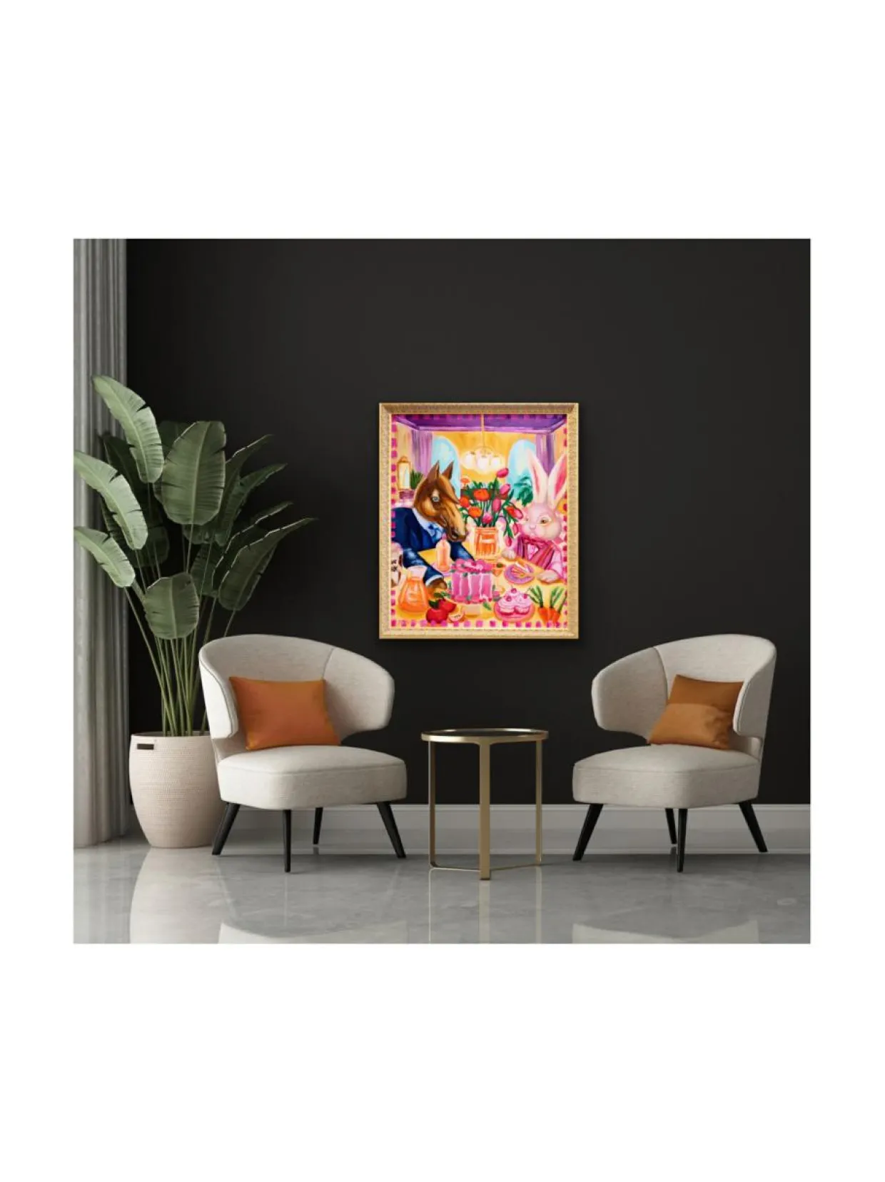 Kukat syödään viimeisenä, 110x90 cm, öljyvärimaalaus, Pia Rydman