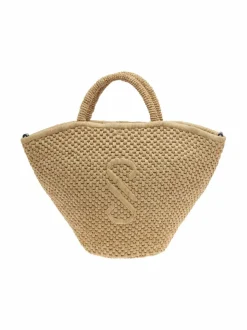 Large Chelsea Tote in Natural Raffia -laukku