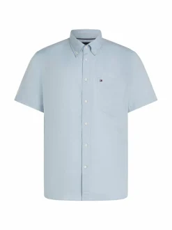 Linen Blend Solid Regular Fit -kauluspaita