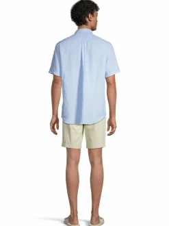 Lyhythihainen regular fit -pellavapaita