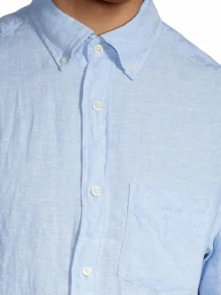 Lyhythihainen regular fit -pellavapaita