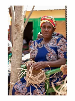 Majani Shopper Basket Rainbow M -olkalaukku