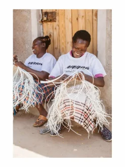 Majani Shopper Basket Rainbow M -olkalaukku