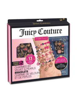 MAKE IT REAL Juicy Couture DIY-rannekorusetti Samettia ja helmiä