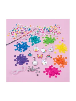 MAKE IT REAL Korujen valmistussetti Sateenkaaria ja helmiä