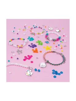 MAKE IT REAL Korujen valmistussetti Sateenkaaria ja helmiä