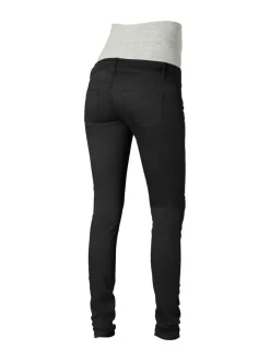 Mamalicious Shelly Black Slim Pants-Noos housut - musta
