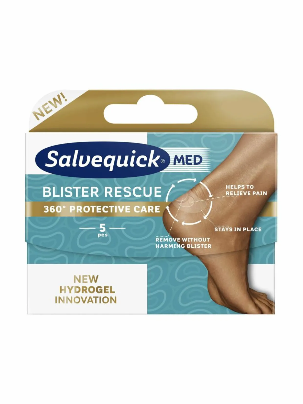 Med Blister Rescue Patch -rakkolaastari 5 kpl