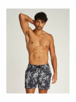 Medium Drawstring Print -uimahousut