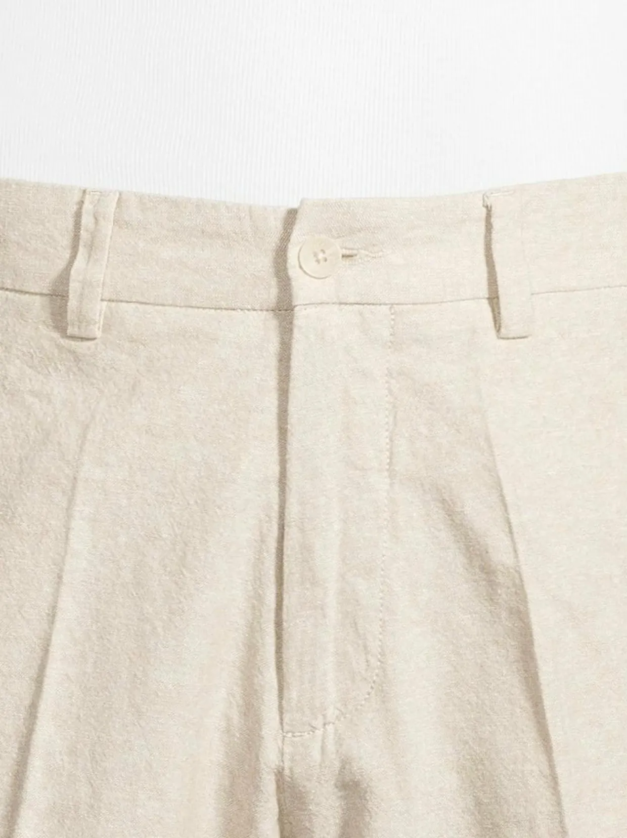 Mexico-pellavasekoitteiset chinoshortsit