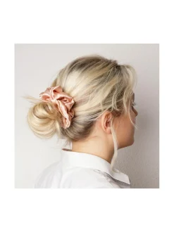 Mulberry Silk Scrunchie -hiusdonitsi - vaaleanpunainen