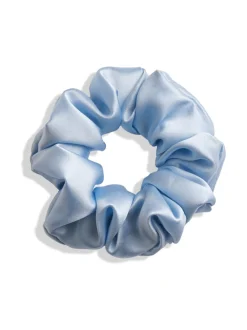 Mulberry Silk Scrunchie -hiusdonitsi - vaaleansininen
