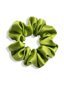 Mulberry Silk Scrunchie -hiusdonitsi - vihreä