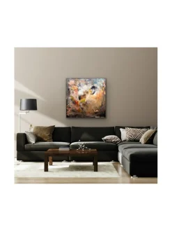 Onnen karnevaali - öljyvärimaalaus, 100x100 cm