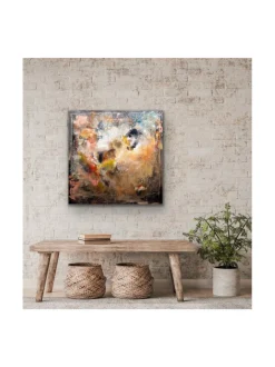 Onnen karnevaali - öljyvärimaalaus, 100x100 cm