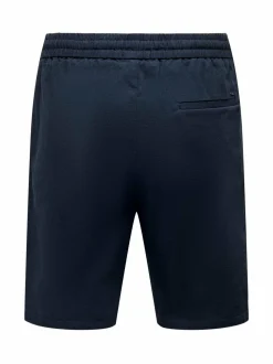 OnsLinus- puuvilla-pellavashortsit