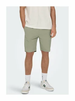 OnsLinus- puuvilla-pellavashortsit