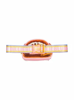 Orange Pom Pom Applique Belt -vyölaukku