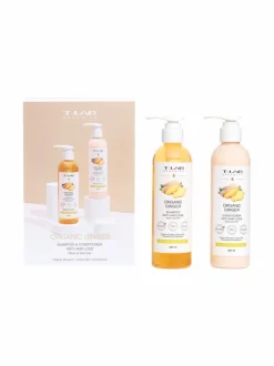 Organic Ginger Duo Set -hiustenhoitopakkaus, 2 tuotetta