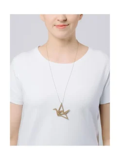 Origami Swan -kaulakoru, pähkinäpuu