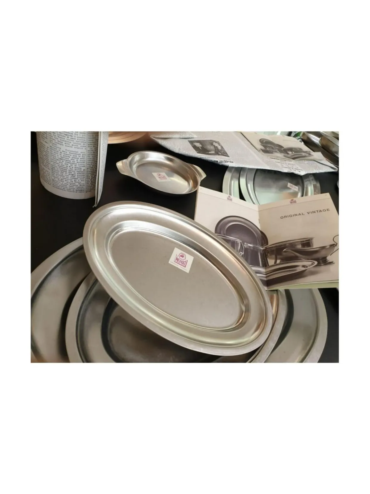 Original Vintage soikea tarjoiluvati 40x27 cm