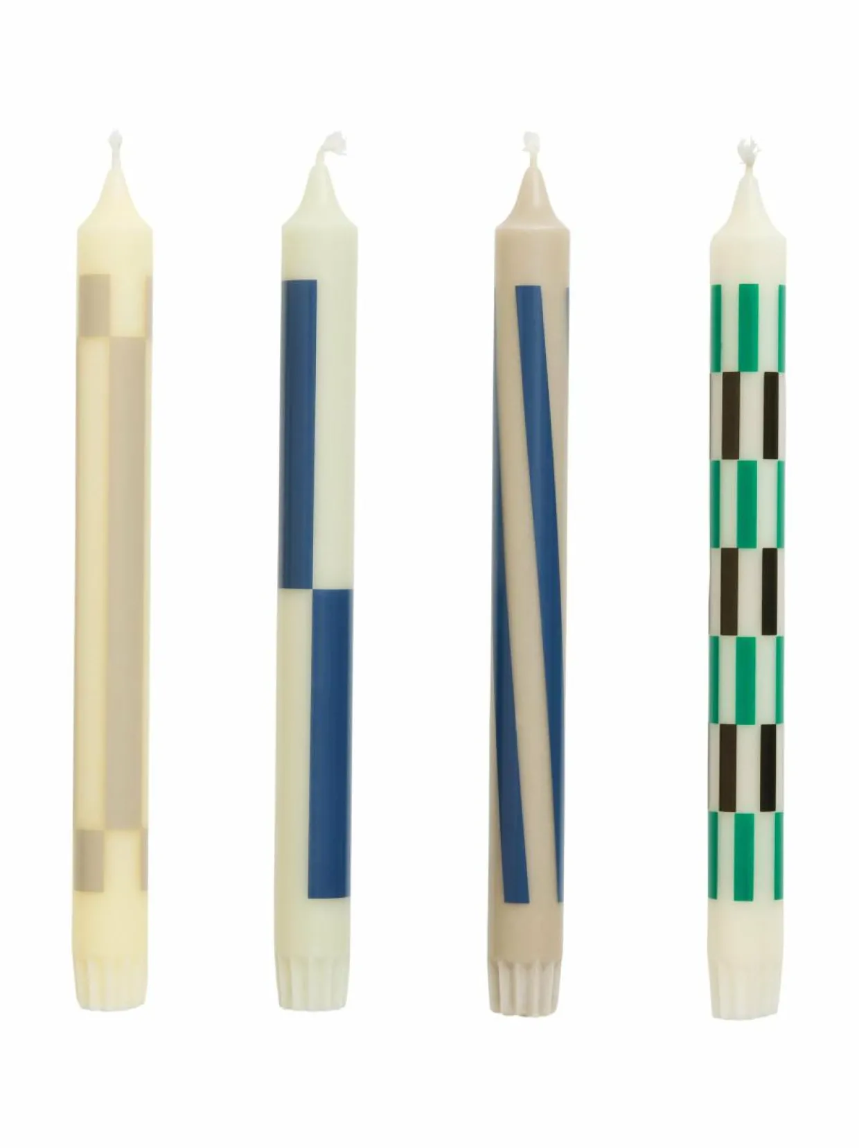 Pattern-kynttilät 4 kpl