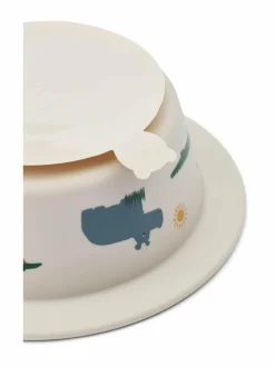 Peony Printed Suction Bowl -ruokailukulho 2 kpl