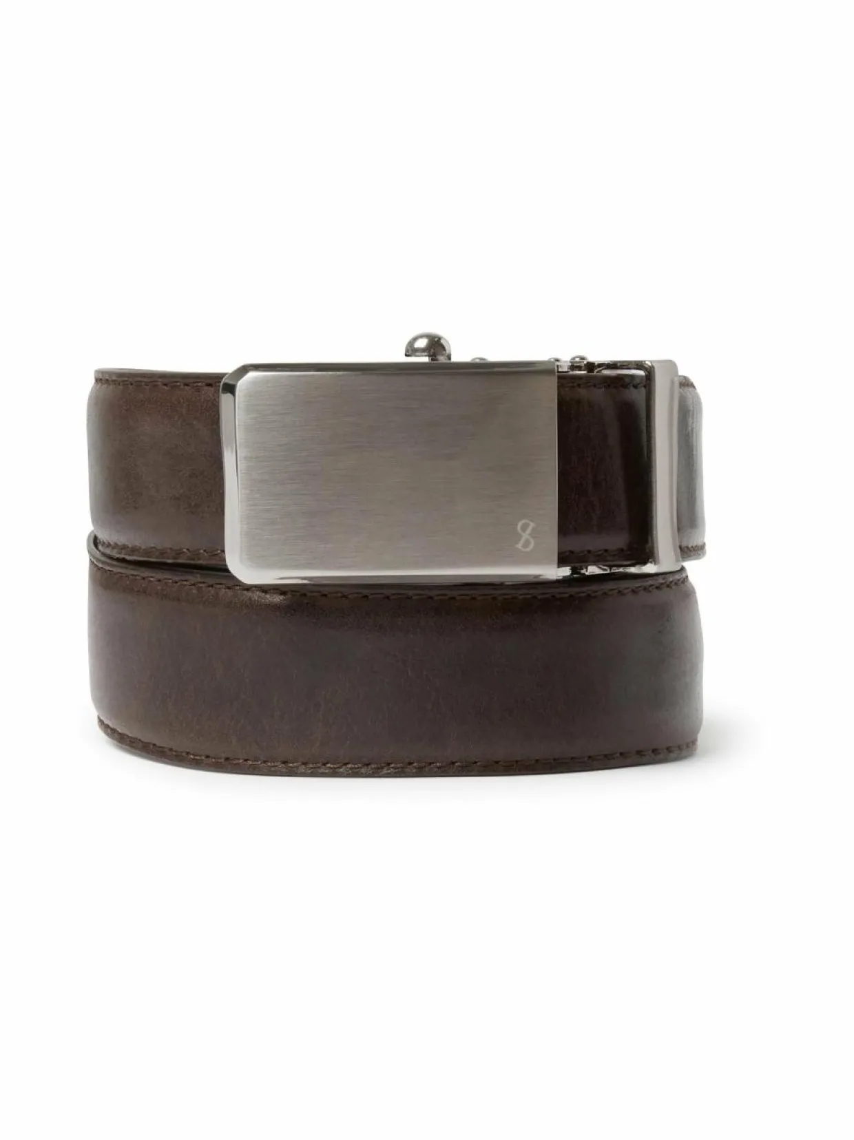 Plate Buckle -nahkavyö