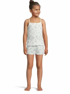 Pointelle- pyjamatoppi ja pyjamashortsit