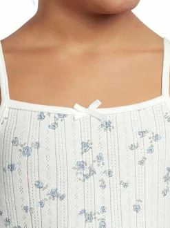 Pointelle- pyjamatoppi ja pyjamashortsit