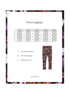 Print Leggings, Violettes