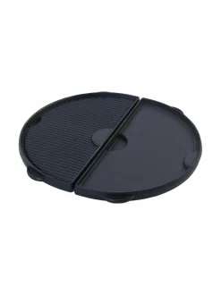 Puolikuu valurauta plancha-levy, L