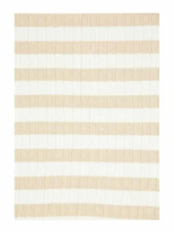 Puuvillainen palmikkoneuleviltti